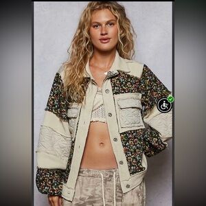 Pol Cream/Floral Jacket